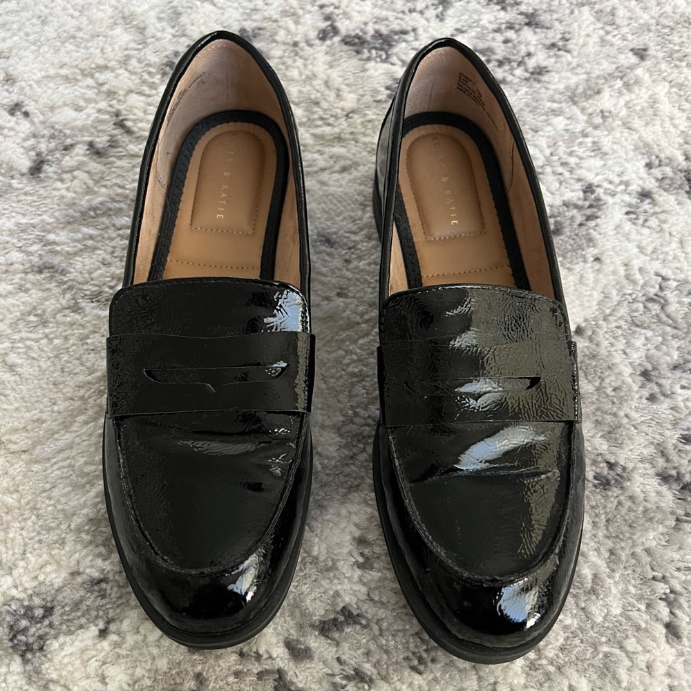 Black penny loafers